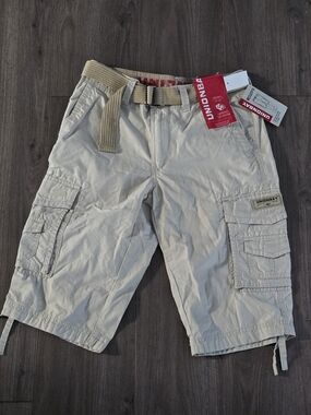 Union Bay Cargo Shorts Men’s 28 Messenger Double Stack- Khaki Tan NWT Cpix